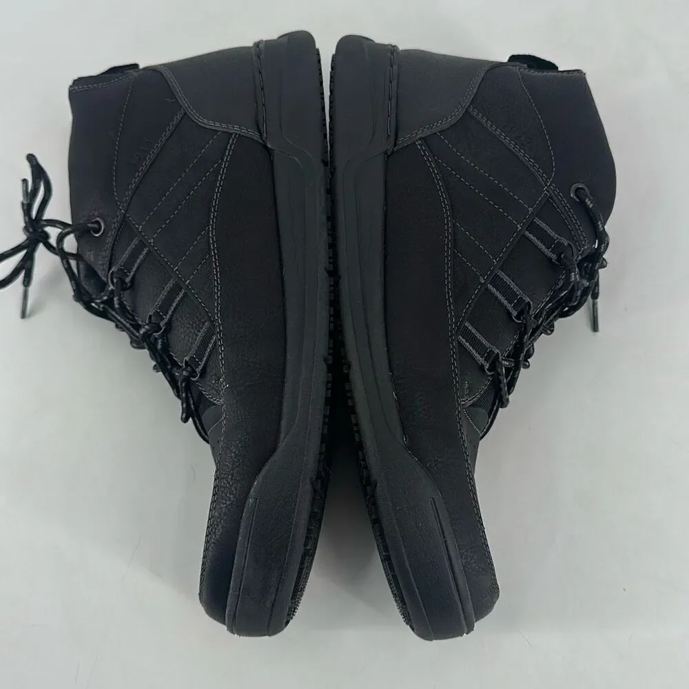 NWOT Nunn Bush Tour Men's Work Moc Toe Slip Resistant Sneaker Boot Black Size 11